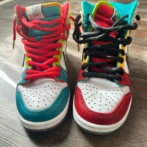 Nike Mens Sneakers in Red, Blue, Yellow, and Black
